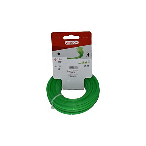 Žací struna 3,0 mm x 15 m - ZELENÁ HVĚZDA