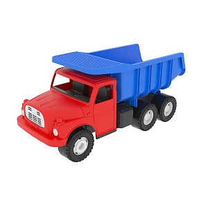 Auto Tatra 148 plast 30cm červenomodrá sklápěč v krabici