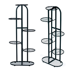 Modern metal plant stand 6-tier flower rack black ModernHome