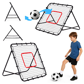 Rebounder na fotbal, trenažér fotbalový branka na odrážení míče 100x100 cm MOVEPRO