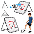 Rebounder na fotbal, trenažér fotbalový branka na odrážení míče 100x100 cm MOVEPRO