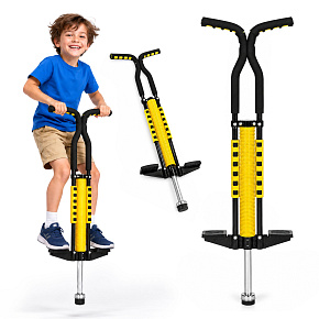 Skákací tyč jump stick pro děti do 80 kg žlutá Skákací tyč jump stick pro děti do 80 kg žlutá