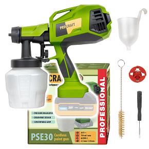 Aku stříkací pistole Procraft PSE30bb (bez baterie a nabíječky) Aku stříkací pistole Procraft PSE30bb (bez baterie a nabíječky)