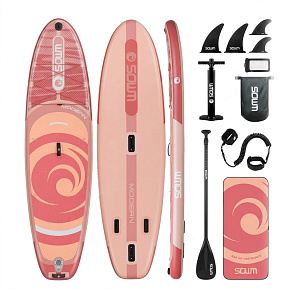 Lebula sup deska nafukovací pro paddleboarding set 320 cm broskvová Lebula sup deska nafukovací pro paddleboarding set 320 cm broskvová