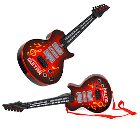 Electric Guitar for Kids with Learning Mode, Infrared, and Melodies – Red