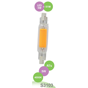 SANDRIA LED žárovka R7s S3103 SANDY LED J78 R7S 5W COB 4000K SANDRIA LED žárovka R7s S3103 SANDY LED J78 R7S 5W COB 4000K