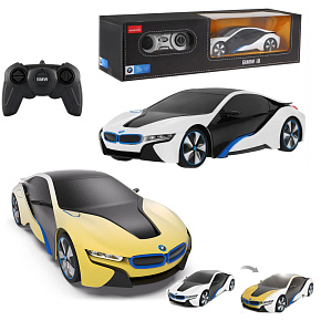 Lebula dálkově ovládané auto RC s LED osvětlením BMW i8-UV měnící barvu 1:24