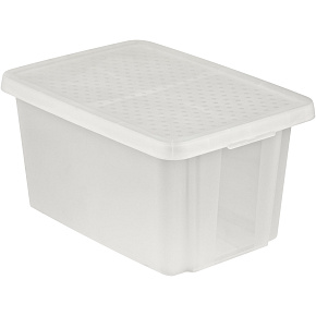 Úložný box ESSENTIALS 45l s víkem průhledný