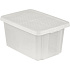 Úložný box ESSENTIALS 45l s víkem průhledný