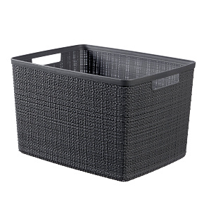 Košík Jute L tmavě šedá Košík Jute L tmavě šedá