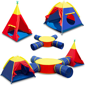 Lebula namiot dla dzieci domek tipi do domu ogrodu wigwam + tunel zestaw 7w1 Lebula namiot dla dzieci domek tipi do domu ogrodu wigwam + tunel zestaw 7w1