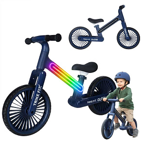 Rowerek biegowy Trike Fix Glow LED granatowy