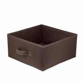Textilní krabice 31x31x15 tmavě hnědá Textilní krabice 31x31x15 tmavě hnědá