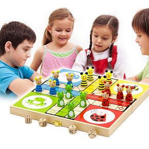 VIGA Dřevěná hra Ludo Člověče, nezlob se