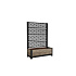 Deco Tulip zahradní paravan s květináčem 110 l 4 panely Ashwood