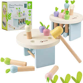 CLASSIC WORLD Dřevěná Hračka Uhoď Mrkev Kladívkem 8 ks. CLASSIC WORLD Dřevěná Hračka Uhoď Mrkev Kladívkem 8 ks.