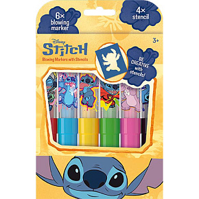 Fixy foukací 6ks se šablonami Lilo & Stitch v krabičce 12x19cm Fixy foukací 6ks se šablonami Lilo & Stitch v krabičce 12x19cm