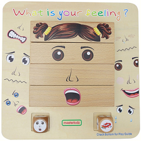 MASTERKIDZ Učení emocí Dřevěná hra Montessori