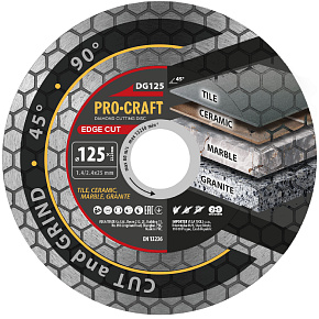 Diamantový kotouč Edge Cut Procraft DG125 Diamantový kotouč Edge Cut Procraft DG125