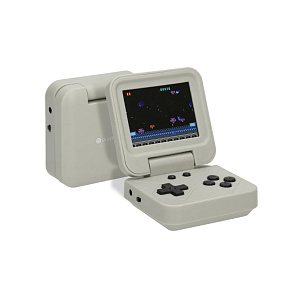 Silvergear Retro Herní Konzole - Skládací, 240 Klasických Her, Šedá Silvergear Retro Herní Konzole - Skládací, 240 Klasických Her, Šedá