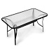 Glass garden table Wave 140x80cm terrace balcony table MultiGarden