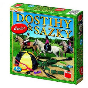 Dostihy a sázky junior společenská hra v krabici 29,5x29,5x4,5cm