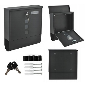 Galvanized Steel Mailbox with Inspection Windows ModernHome