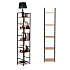 Modern wooden shelf, metal frame LOFT, 5 shelves