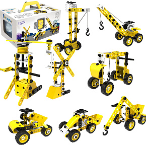 WOOPIE Vozidla Stavebnicová Sada 8v1 Kostky STEAM