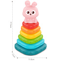 WOOPIE BABY Senzorická pyramida Věž Třídič Králíček 6m+