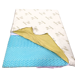 Royalty Comfort SLT-90190: Ergonomický bambusový topper z paměťové pěny na matraci 90x190 Royalty Comfort SLT-90190: Ergonomický bambusový topper z paměťové pěny na matraci 90x190