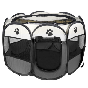 Universal foldable playpen, cage for dogs and cats - gray Universal foldable playpen, cage for dogs and cats - gray