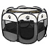 Universal foldable playpen, cage for dogs and cats - gray