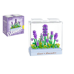 Stavebnice mini KOCO Levandule plast 239ks v krabičce 11x12x5cm