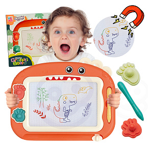 WOOPIE Znikopis Magnetická Tabule Barevná + 2 Razítka Dinosaurus WOOPIE Znikopis Magnetická Tabule Barevná + 2 Razítka Dinosaurus