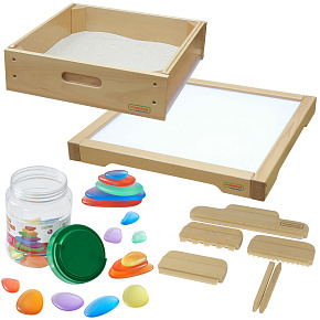 MASTERKIDZ Senzorický rám - LED panel + Sada příslušenství pro hru s pískem MASTERKIDZ Senzorický rám - LED panel + Sada příslušenství pro hru s pískem