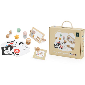 VIGA Sada Vzdělávacích Hraček Krabička Box od narození do 6 měsíců