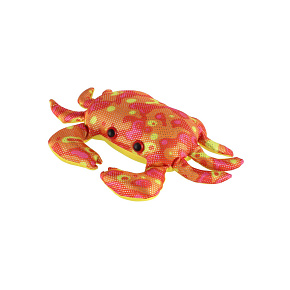 Krab plněný pískem 770 g mačkací antistresový látka 21cm v sáčku